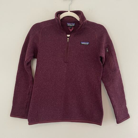 Patagonia Women's Size XS Burgundy Better Sweater 1/4 Zip Pullover - Picture 1 of 7